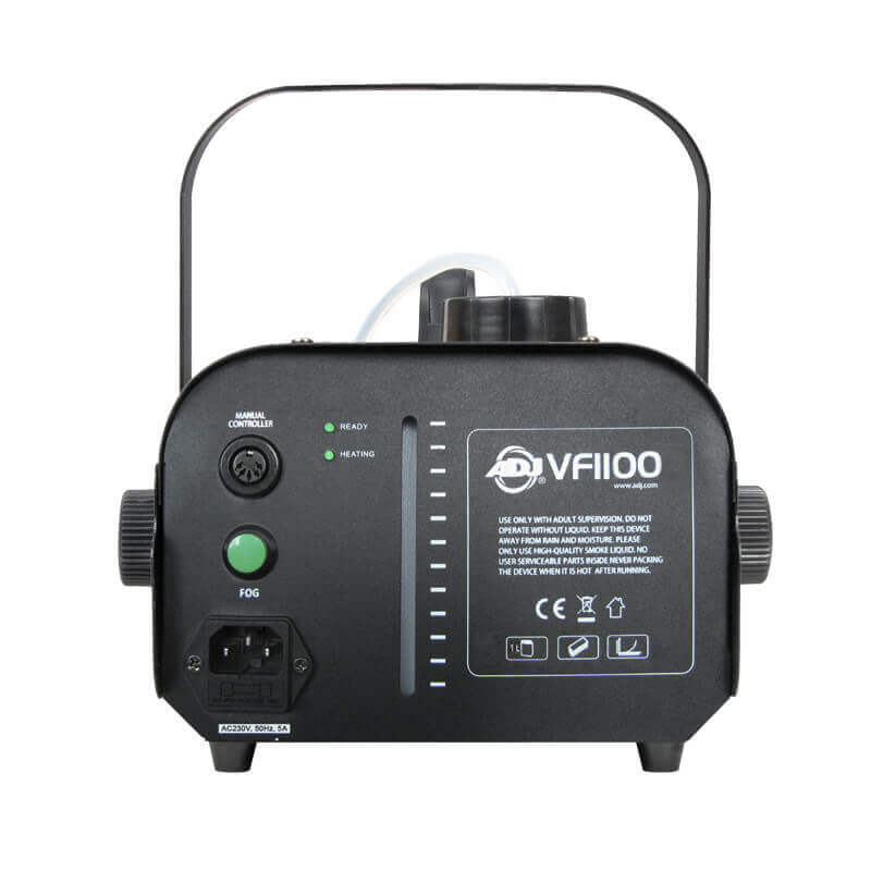 Adj vf1100, máquina de humo inalambrica de 1000w